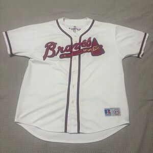 Vintage Atlanta Braves Gary Sheffield Russell Baseball Jersey Size XL #11 Button